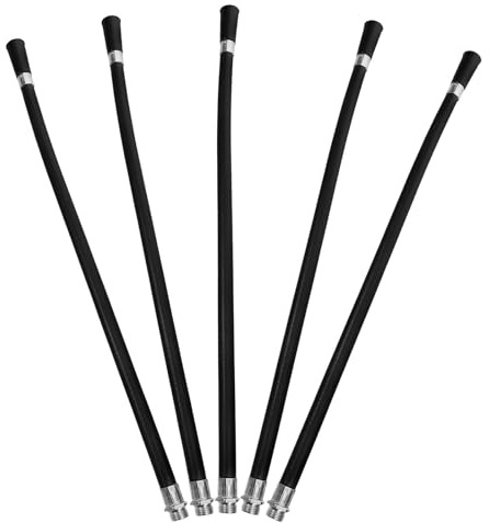 Mikikit Set 5 Pezzi Tubo di Spruzzatura in Plastica per Fire Extinguisher Spray, Sostituzione Tubo Estintore per Estintore 4kg, Facile da Usare e Resistente