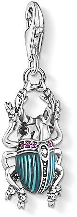 Thomas Sabo Women Charm Pendant Beetle Charm Club 925 Sterling Silver 1808-390-7