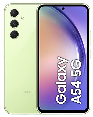 Samsung Galaxy A54 5G, Android Smartphone, 6,4 Zoll Dynamic AMOLED Display, 5.000 mAh Akku, 256 GB/8 GB RAM Handy in Awesome Lime inkl. 30 Monate Herstellergarantie [Exklusiv bei Amazon]