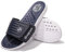 HEVA Men's Slide Sandals Fashion Open Toe Beach Pool Slippers (Navy/White01, 6.5)