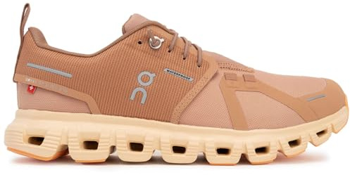 On Women's Cloud 6 Waterproof Sneakers, Sandstone/Blonde, 6 UK