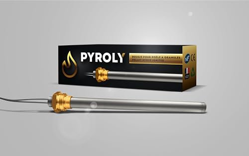 PYROLY Candela di accensione per stufa a pellet compatibile PIAZZETTA/SUPERIOR/JOLLY MEC/INTERSTOVES/INVICTA/MCZ/FREEPOINT/RED/KAUSIFLAM/SKIA