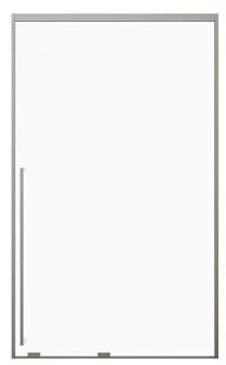 Vente-unique - Porte de douche coulissante - Verre trempé 8 mm - 120 x 200 cm - Coloris Gun métal - COVINGTON