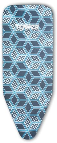 Tower Geo Pro Ironing Board Replacement Cover for T873001BLK, Reflective Technology, 100% Cotton, Fitted Design, Black