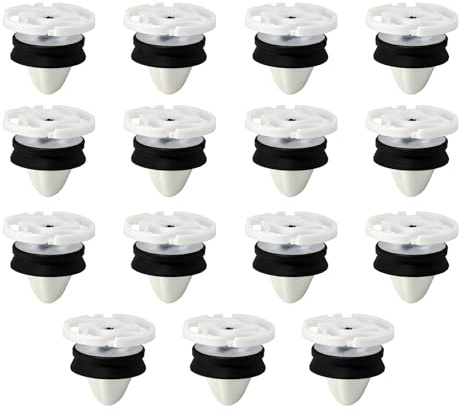 15 Pièces Universal Retenue Vehicle Clips Rivets en Plastique, OEM 7703077476, Clips de Fixation Attaches Garniture, Attaches Garniture, pour Auto Voitures Panneaux de Portes 308 508 DS4 C4