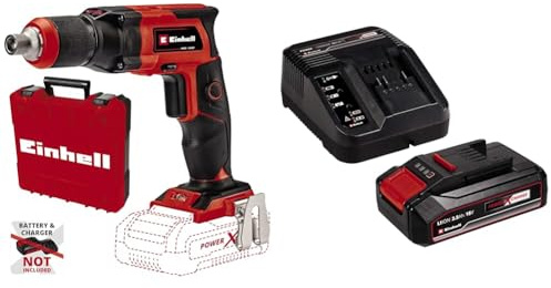 Einhell Avvitatore a Batteria per Costruzioni a Secco Te-Dy 18 Li-Solo Power X-Change (Ioni di Litio, 18 V, 0-4000 Min-1, Fornito in Una E-Box Pratica e Universale) + 2,5 Ah Power X-Change Batteria
