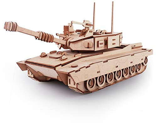 GuDoQi Wood Construction Tank Model Kit, 3D Wooden Puzzle for Adults Teens to Build, Make Your Own Woodcraft Kit, Hobbies for Adults, Gifts Idea for Birthdays Father's Day Christmas