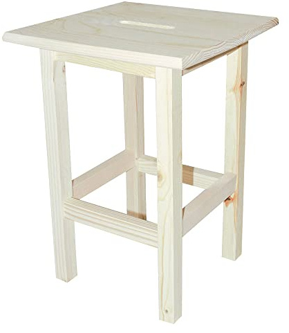 Sgabello in legno color naturale