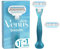 Gillette Venus Smooth Women's Shaver with 2 Razor Blades, 3 Blades with Protective Pad, Current Version