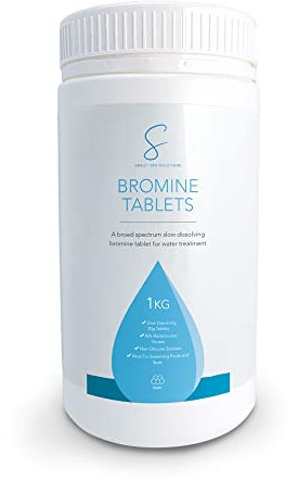 Sweet Spa Solutions Bromine Tablets 1kg - Slow Release Bromine Tablets suitable for Hot Tub, Spas & Pool Water Treatment