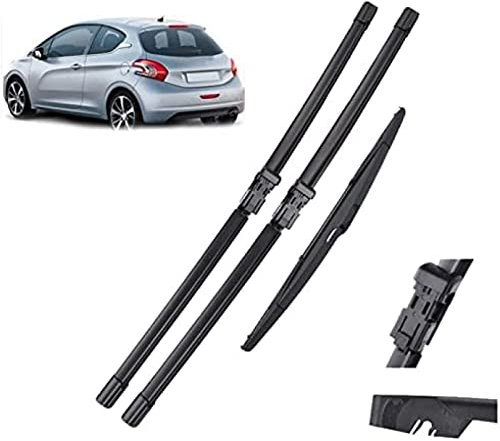 Juego de escobillas de limpiaparabrisas Delanteras y traseras, para Peugeot 208 2012 2013 2014 2015 2016 2017 Parabrisas Ventana 2616 14limpiaparabrisas