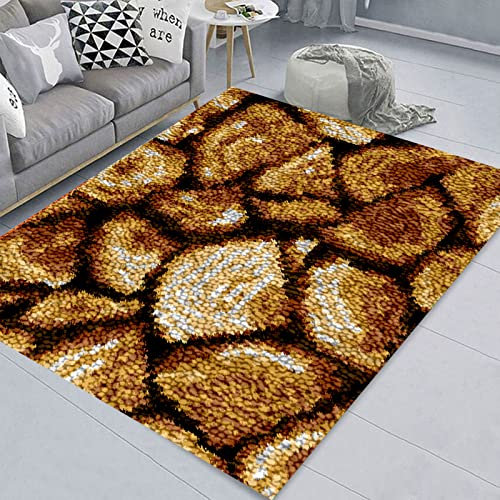 ZIVER Knüpfen Set Erwachsene,Knüpfteppich Zum Selber knüpfen,Knüpfset Latch Hook Kit Selbst Knüpfen Set für Erwachsene.