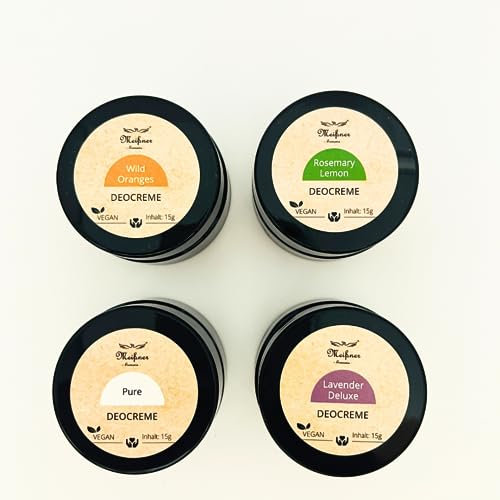 Meißner Tremonia - Deocreme Probierpaket Fruchtig & Frisch - je 15g veganes Deo ohne künstliche Zusatzstoffe - Bio Naturkosmetik ohne Konservierungsstoffe - Aluminiumfrei & Zero Waste