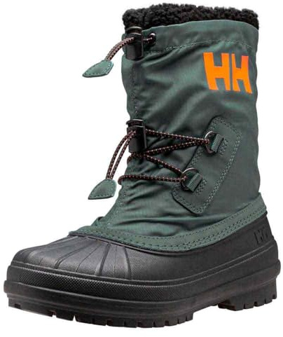 Helly Hansen Unisex Jk Varanger isolerad snöstövel för barn, 453 Dark Creek Neon Orange, 13 UK