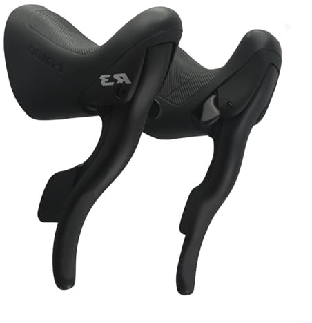 ChicBosomn Levier de changement de vitesse pour vélo de route, 2 x 7/8/9/10/11 vitesses pour dérailleur Shimano en alliage d'aluminium (R3)