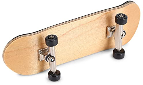 Bonbela Fingerboard in Lega di Legno in Legno in da 1 Pc con Scatola Riduci Regali di Pressione Azzurro (#1)