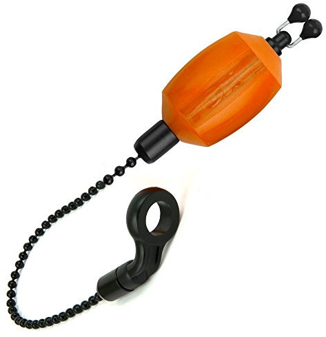 Fox Black Label Dumpy Bobbins - Optischer Bissanzeiger, visuelle Bissanzeige zum Karpfenangeln, Bobbin Einhänger zum Angeln, Farbe:Orange