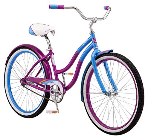 Kulana Lakona Shore Cruiser Bike, 26 Inch Bike for Women and Men, Single-Speed Beach Cruiser Bicycle, Rear Coaster Brake, Extra Wide, Cushioned seat, Upright Riding Position, Fenders, Adult Bicycle