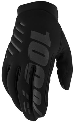 100% GUANTES Unisex Brisker Gloves M Handschuhe, schwarz (schwarz), M