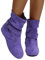 Minetom Warme Winterschuhe Damen Wildleder Retro Halbhoch Stiefeletten Einfarbig Runde Flache Stiefel Kurzstiefel Winterboots Reißverschluss Schlupfstiefel Damenschuhe A Violett 38 EU