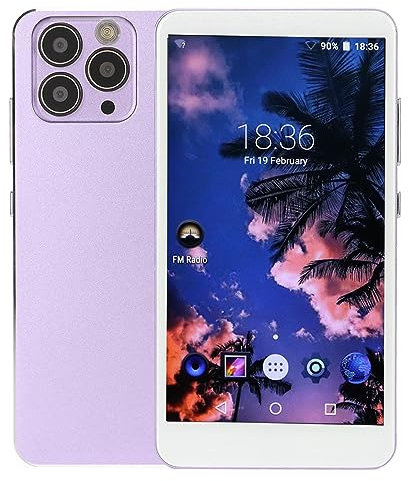 Reproductor MP4 con Auriculares Inalámbricos, Pantalla HD de 5,0 Pulgadas, Vídeo, Película, Foto, Reproducción de Música HiFi, Compatible con BT WiFi, Reproductor MP3 MP4 (Púrpura)