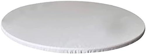 Mantel de Elástica Ajustada Protector de Mesa con Bordes Impermeable Cubierta de Mesa Resistente a Agua 60/80/90/100/110/130cm Corte Entallado Redondo (Color : HZ6, Size : 60cm/24in)