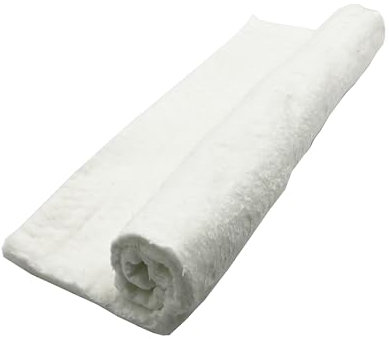 Manta de fibra de cerámica, deflector de aislamiento ignífugo, nominal a 1260 °C, resistencia a altas temperaturas para forjas, aislamiento de tuberías (1 m, 20 mm)