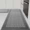 SIXHOME 40 * 60+40 * 120cm Küchenteppich Waschbar Sisaloptik Gewebte Teppich Küche rutschfest Saugfähig Teppich Läufer Grau