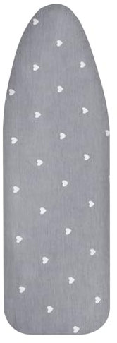 AOOTE Housse Table à Repasser, 110x35cm, Housse pour Table à Repasser Universelle, Housse à Repasser avec Bande Élastique Resserrable, pour Fers à Repasser Ordinaires et à Vapeur (Gris)