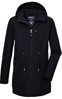 killtec Mädchen Funktionsparka/Parka wasserdicht mit Kapuze KOS 148 GRLS PRK, dunkelnavy, 152, 43021-000