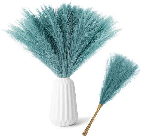 RXKFIGX 30 pezzi Pampas Decorative, Piume Decorative, Fiori Secchi Decorativi, Piume Decorative Lunghe, Fiori Secchi, 55cm Pampas Decorative Alte Per Matrimonio,Soggiorno,Arredamento Boho,Casa