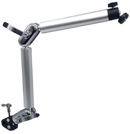 PUSOKEI 21 Tums Artikulerande Magic Arm Clamp Mount med Super Clamp, Overhead Camera Mount med Artikulerande Mic Boom Arm, 1/4 Gänga & 360° Kulhuvuden