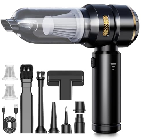 KITBEZN Aspirabriciole Senza Fili, 26KPA Aspirapolvere per Auto Portatile, 4 in 1 Mini Aspirapolvere Potente, Aspirapolvere Portatile per Auto, Divano, Animale Domestico, Cucina