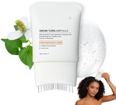 Serum Capillaire, Cheveux,Sérum Capillaire avec Brosse Applicatrice Intégrée,Hydratant et Nourrissant,Renforce les Cheveux,Améliore Volume et Densité,pour Hommes et Femmes (2PCS)
