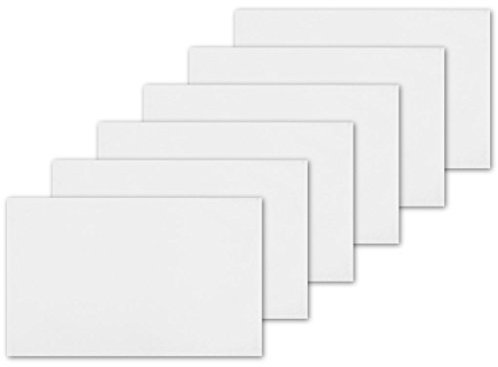 Bestlivings 6er Set Tischsets Platzset Tischuntersetzer Platzdeckchen Tischdeko Tischmatte Essensunterlage Maße 30x45 cm, Farbe: weiß - schneeweiß
