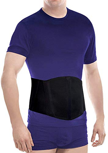 Nabelbrottbandage hernie rem inspektionsrätt bälte bråck magen bindning Large Svart