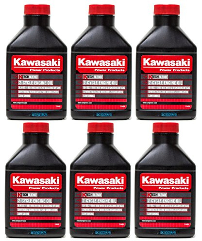 Kawasaki Pack of 6 99969-6084 6.4oz 50:1 2.5 Gallon 2 Cycle Engine Oil K-TECH Blend
