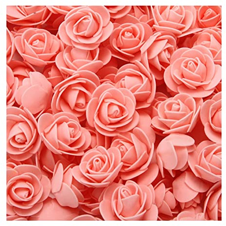 Yurosiay 500 pezzi rose artificiali mini rose in schiuma teste di rose artificiali mini rose decorazione senza stelo rose finte rose in schiuma per fai da te orso di rose artigianato bouquet da sposa