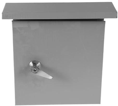 Veemoon Outdoor Waterproof Electrical Box Small Iron Distribution Panel Rust-resistant Circuit Breaker Enclosure for Outdoor Construction Site Cable Management