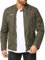 Redbridge Robuste Bikerjacke mit Reißverschluss und Stehkragen – Lässige Übergangsjacke Dunkelkhaki XXL