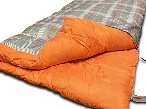 OLPRO Hush Pattern Single Camping Sleeping Bag 300gsm – 3 Season Rectangular Design with Soft Polycotton Lining for Campervan, Caravan & Outdoor Use