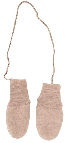 Engel Baby Fäustel ohne Daumen, Fleece, 100% Schurwolle (kbT) (50/56, Sand)