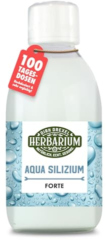 Silizium flüssig Aqua Silizium Forte 250 ml hochkonzentrierte Lösung mit Kieselsäure Zink und Kupfer vegan mit 100 Tagesportionen