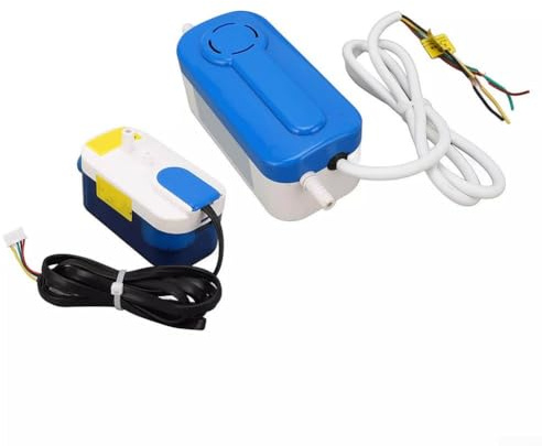 Yuanpgky Condensado HVAC para aire acondicionado mini split 1-3HP, caudal de 24 L/H, elevación de 33 pies, drenaje de eficiencia energética de 3 W con tecnología de inducción de sonda