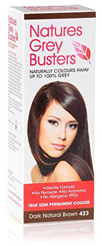 PPD FREE Hair Dye - Dark Brown Hair Dye | No Ammonia | No Peroxides | The Natural, Safe Way To Colour Away Your Grey! (Semi Permanent Colour) 70ml