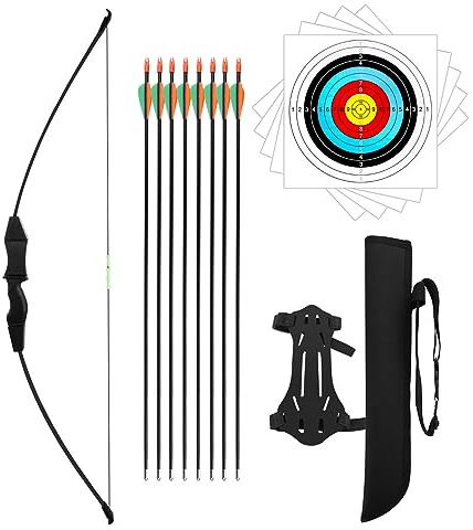 Dostyle 44 Bow and Arrow Set for Kids Children Outdoor Youth Recurve Bow Junior Archery Training for Kids Teams Game Gift