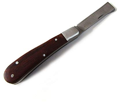 FAST WORLD SHOPPING ® Coltello Da Innesto E Potatura Tascabile Con Lama In Acciaio Knife Pieghevole Piante Giardinaggio