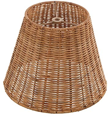Aspen Creative 32985, Empire Natural Rattan Spider Shade, 6 Top x 10 Bottom x 8 Slant