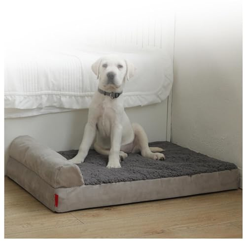 MeLtor Letto per Cani Ortopedico, per Cani Taglia Grande in Uovo Foam Cuccia per Cani Taglia Grande, Idrorepellente AntiGraffio,Sfodrabile Divano Cane,style2-XXL(51.2×36.6×4in)