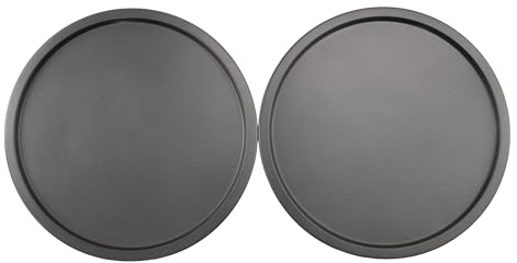 GoodCook Everyday Personal Pizza Pans 10-Inch Nonstick Scratch-Resistant Steel, Set of 2, Gray
